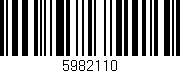 Código de barras (EAN, GTIN, SKU, ISBN): '5982110'
