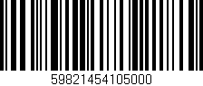 Código de barras (EAN, GTIN, SKU, ISBN): '59821454105000'