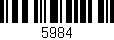 Código de barras (EAN, GTIN, SKU, ISBN): '5984'