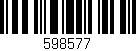 Código de barras (EAN, GTIN, SKU, ISBN): '598577'