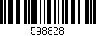 Código de barras (EAN, GTIN, SKU, ISBN): '598828'