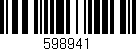 Código de barras (EAN, GTIN, SKU, ISBN): '598941'