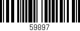 Código de barras (EAN, GTIN, SKU, ISBN): '59897'