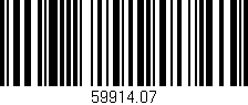 Código de barras (EAN, GTIN, SKU, ISBN): '59914.07'