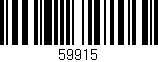 Código de barras (EAN, GTIN, SKU, ISBN): '59915'
