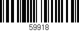 Código de barras (EAN, GTIN, SKU, ISBN): '59918'