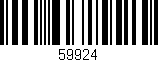 Código de barras (EAN, GTIN, SKU, ISBN): '59924'