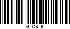 Código de barras (EAN, GTIN, SKU, ISBN): '59944.08'