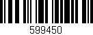 Código de barras (EAN, GTIN, SKU, ISBN): '599450'