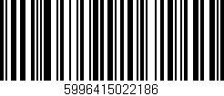 Código de barras (EAN, GTIN, SKU, ISBN): '5996415022186'