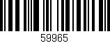 Código de barras (EAN, GTIN, SKU, ISBN): '59965'