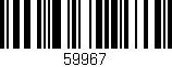 Código de barras (EAN, GTIN, SKU, ISBN): '59967'