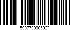 Código de barras (EAN, GTIN, SKU, ISBN): '5997798986027'