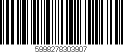 Código de barras (EAN, GTIN, SKU, ISBN): '5998278303907'