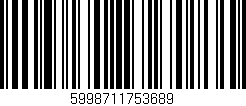 Código de barras (EAN, GTIN, SKU, ISBN): '5998711753689'