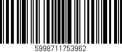 Código de barras (EAN, GTIN, SKU, ISBN): '5998711753962'
