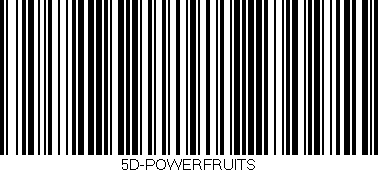 Código de barras (EAN, GTIN, SKU, ISBN): '5D-POWERFRUITS'