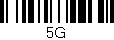 Código de barras (EAN, GTIN, SKU, ISBN): '5G'