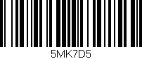 Código de barras (EAN, GTIN, SKU, ISBN): '5MK7D5'
