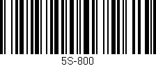 Código de barras (EAN, GTIN, SKU, ISBN): '5S-800'
