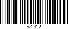 Código de barras (EAN, GTIN, SKU, ISBN): '5S-822'