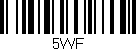 Código de barras (EAN, GTIN, SKU, ISBN): '5WF'