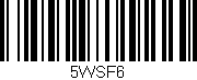 Código de barras (EAN, GTIN, SKU, ISBN): '5WSF6'