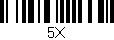 Código de barras (EAN, GTIN, SKU, ISBN): '5X'