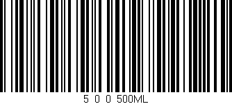 Código de barras (EAN, GTIN, SKU, ISBN): '5_0_0_500ML'