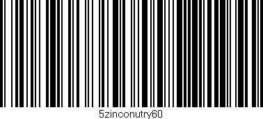 Código de barras (EAN, GTIN, SKU, ISBN): '5zinconutry60'