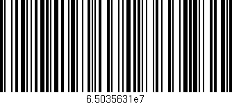 Código de barras (EAN, GTIN, SKU, ISBN): '6.5035631e7'