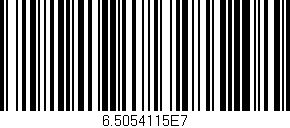 Código de barras (EAN, GTIN, SKU, ISBN): '6.5054115E7'