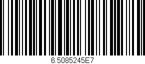 Código de barras (EAN, GTIN, SKU, ISBN): '6.5085245E7'