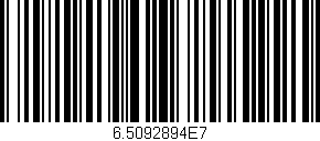 Código de barras (EAN, GTIN, SKU, ISBN): '6.5092894E7'