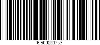 Código de barras (EAN, GTIN, SKU, ISBN): '6.5092897e7'