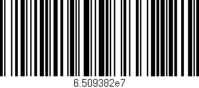 Código de barras (EAN, GTIN, SKU, ISBN): '6.509382e7'