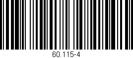 Código de barras (EAN, GTIN, SKU, ISBN): '60.115-4'