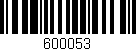 Código de barras (EAN, GTIN, SKU, ISBN): '600053'