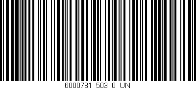 Código de barras (EAN, GTIN, SKU, ISBN): '6000781_503_0_UN'
