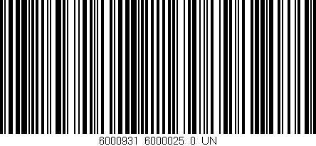 Código de barras (EAN, GTIN, SKU, ISBN): '6000931_6000025_0_UN'