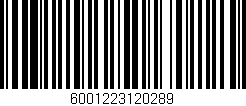 Código de barras (EAN, GTIN, SKU, ISBN): '6001223120289'