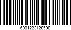 Código de barras (EAN, GTIN, SKU, ISBN): '6001223120500'