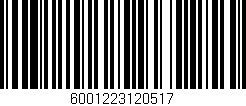 Código de barras (EAN, GTIN, SKU, ISBN): '6001223120517'