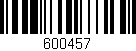 Código de barras (EAN, GTIN, SKU, ISBN): '600457'