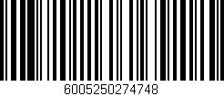 Código de barras (EAN, GTIN, SKU, ISBN): '6005250274748'