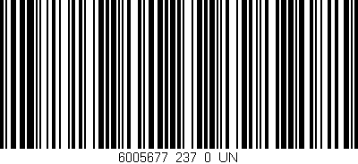 Código de barras (EAN, GTIN, SKU, ISBN): '6005677_237_0_UN'