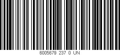 Código de barras (EAN, GTIN, SKU, ISBN): '6005679_237_0_UN'
