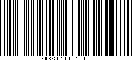 Código de barras (EAN, GTIN, SKU, ISBN): '6006649_1000097_0_UN'