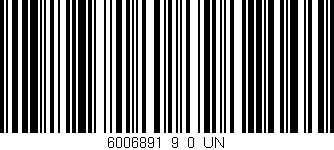 Código de barras (EAN, GTIN, SKU, ISBN): '6006891_9_0_UN'