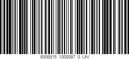 Código de barras (EAN, GTIN, SKU, ISBN): '6006915_1000097_0_UN'
